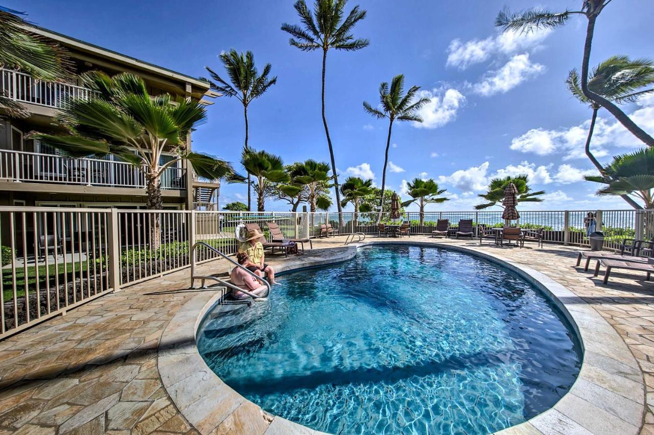 Waipouli Beachfront Condo With Balcony And Ocean Views Kapa'a Esterno foto