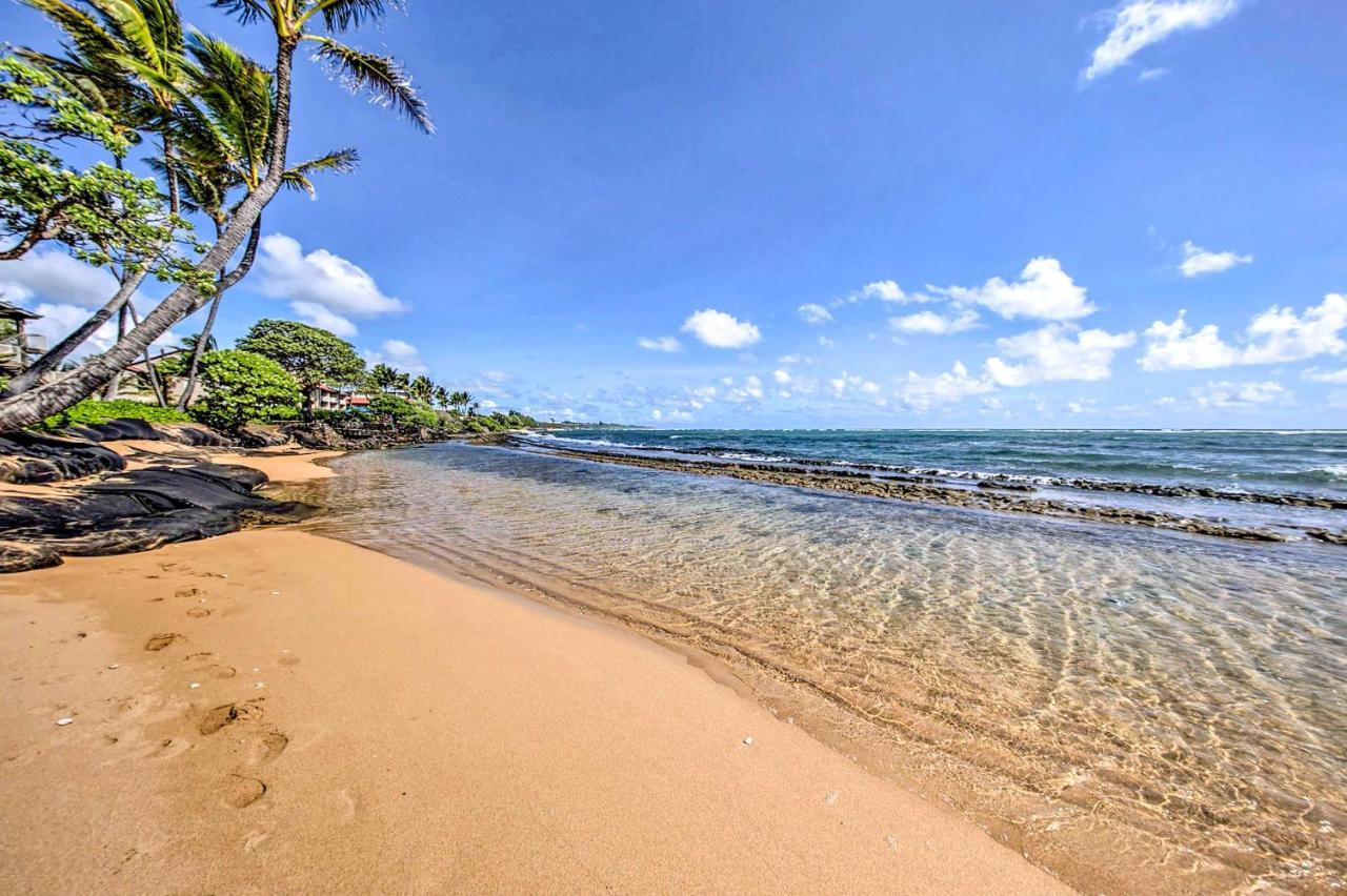 Waipouli Beachfront Condo With Balcony And Ocean Views Kapa'a Esterno foto