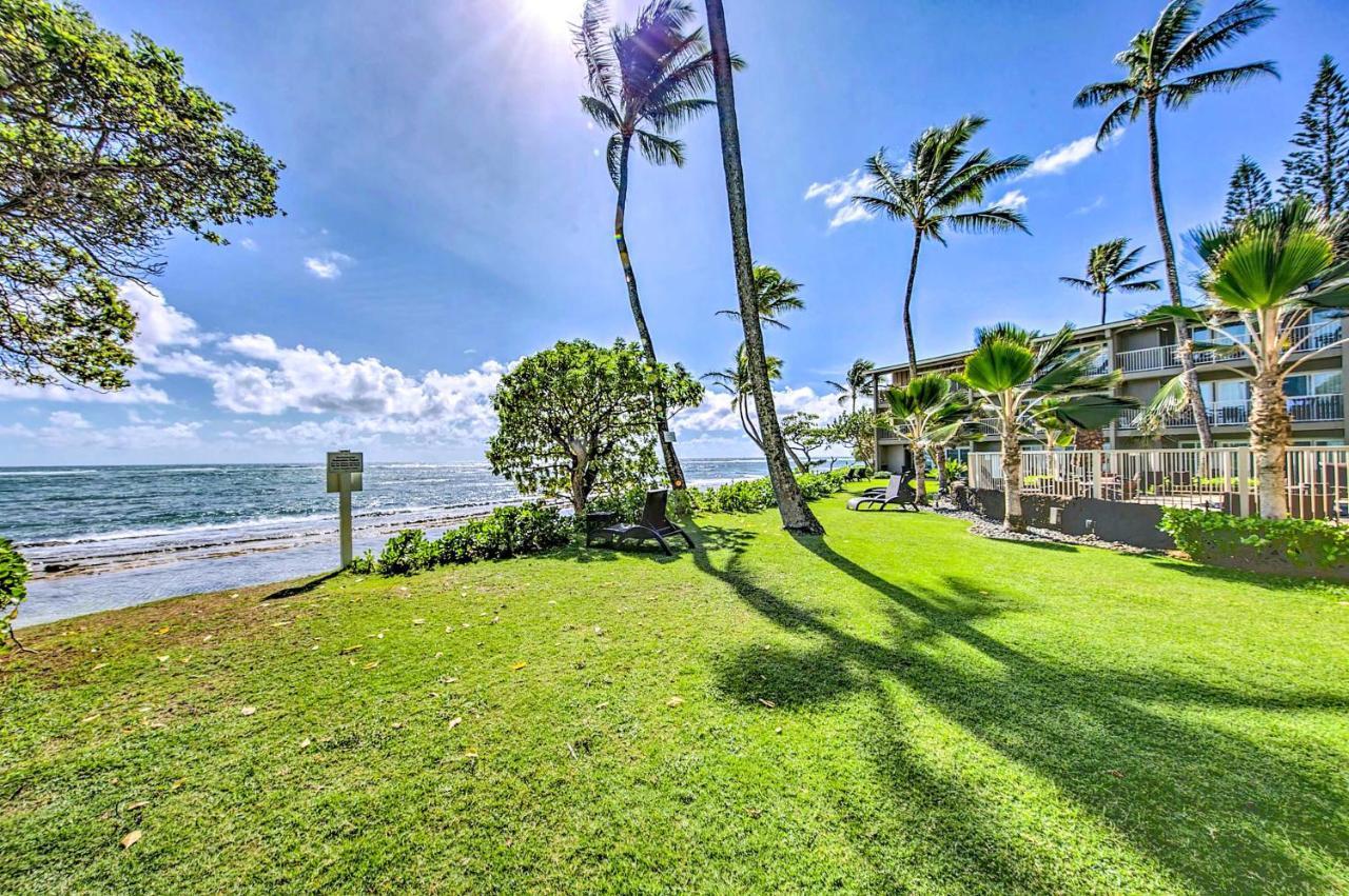 Waipouli Beachfront Condo With Balcony And Ocean Views Kapa'a Esterno foto