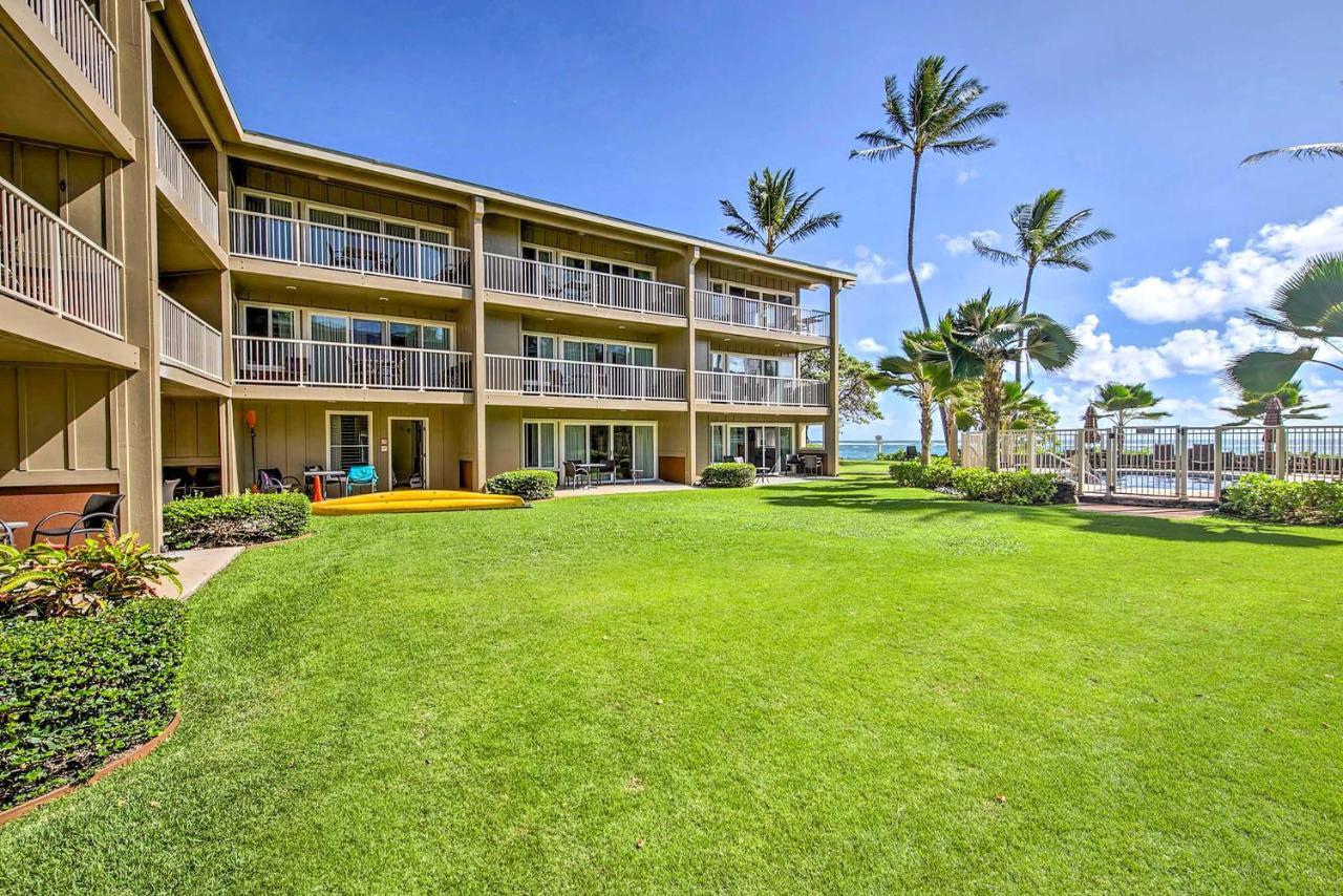 Waipouli Beachfront Condo With Balcony And Ocean Views Kapa'a Esterno foto