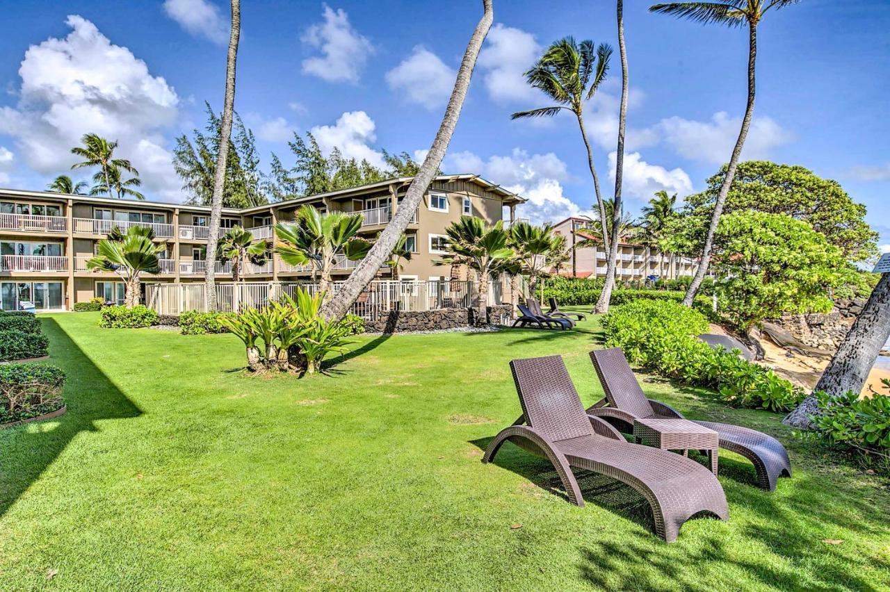 Waipouli Beachfront Condo With Balcony And Ocean Views Kapa'a Esterno foto